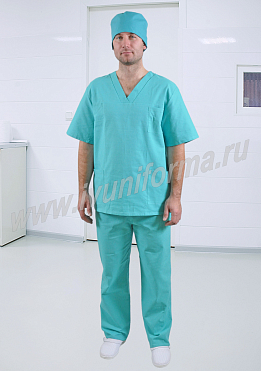 Костюм медицинский мужской бязь ГОСТ арт. ПВ-02-24-БЗ